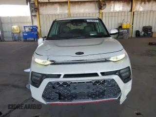 2021 Kia Soul Turbo with VIN KNDJ53AF0M7742468, listed as a Copart auction lot 76140414 with 49,340 mi miles and Salvage Title. Bid and sale history available at DreamBid. Image 5.