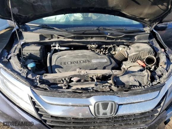2018 Honda Odyssey Elite with VIN 5FNRL6H95JB087465, listed as a Copart auction lot 46867655 with 197,168 mi miles and Salvage Title. Bid and sale history available at carsss.com. Image 14.