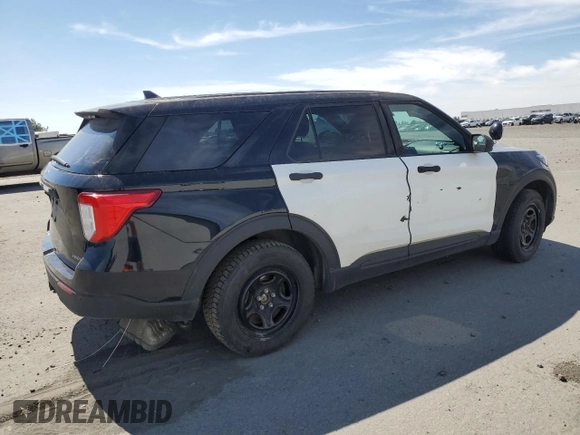 2022 Ford Police Interceptor Utility z VIN 1FM5K8AW7NNA10855, wystawiony jako Copart lot #49715495 z przebiegiem 49 764 mil mil oraz Szkody całkowita. Historia ofert i sprzedaży dostępna na DreamBid. Obrazek 3.