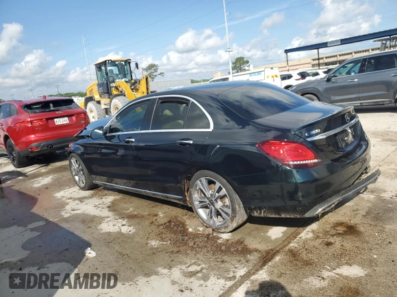 2019 Mercedes-Benz C 300 with VIN 55SWF8DB4KU288353, listed as a Copart auction lot 54496645 with Not provided miles and Salvage title. Bid and sale history available at DreamBid. Image 2.