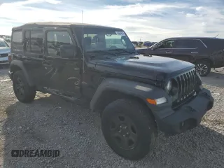 2023 Jeep Wrangler Sport with VIN 1C4HJXDN7PW530536, listed as a Copart auction lot 69664634 with 16,816 mi miles and Salvage Title. Bid and sale history available at DreamBid. Image 4.