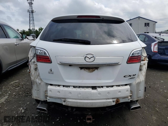 2012 Mazda CX-9 Grand Touring with VIN JM3TB3DV9C0338460, listed as a Copart auction lot 59548495 with 219,060 mi miles and Salvage title. Bid and sale history available at DreamBid. Image 6.