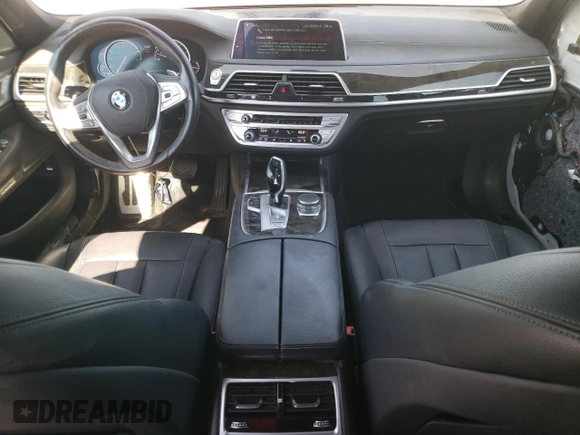 2018 BMW 7 Series 740i with VIN WBA7E2C58JG741652, listed as a Copart auction lot 57802073 with 79,441 mi miles. Bid and sale history available at carsss.com. Image 8.