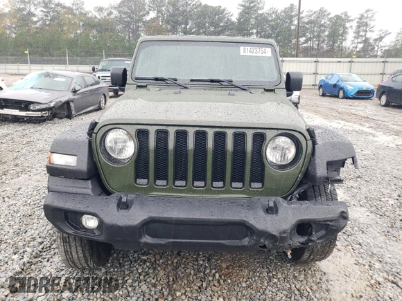 2022 Jeep Wrangler Unlimited Sport S with VIN 1C4HJXDN3NW224656, listed as a Copart auction lot 81423754 with 20,248 mi miles and Salvage Title. Bid and sale history available at carsss.com. Image 5.