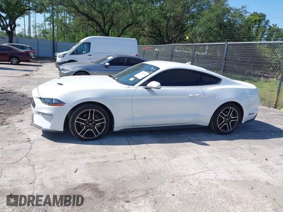 2021 Ford Mustang EcoBoost with VIN 1FA6P8TH6M5115299, listed as a IAAI auction lot 41972638 with 43,188 mi miles. Bid and sale history available at carsss.com. Image 14.