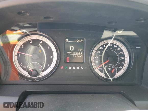 2018 Ram 1500 Tradesman with VIN 1C6RR6FT6JS304416, listed as a Copart auction lot 59726455 with 69,790 mi miles and Salvage title. Bid and sale history available at DreamBid. Image 9.