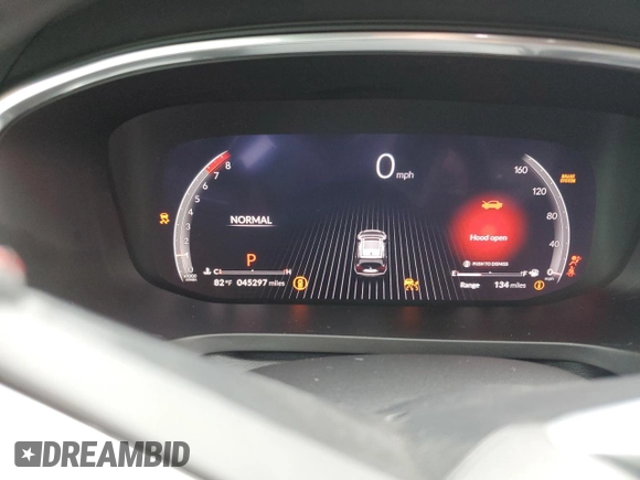 2024 Acura MDX w/A-Spec Package with VIN 5J8YE1H02RL019581, listed as a Copart auction lot 61801205 with 45,297 mi miles and Salvage title. Bid and sale history available at DreamBid. Image 9.