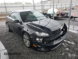 2013 Volkswagen Eos Lux with VIN WVWFW8AH3DV005858, listed as a Copart auction lot 51748545 with 76,624 mi miles and Salvage Title. Bid and sale history available at DreamBid. Image 4.