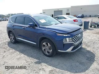 2021 Hyundai Santa Fe SEL with VIN 5NMS64AJ8MH342985, listed as a IAAI auction lot 41907716 with 101,472 mi miles. Bid and sale history available at carsss.com. Image 1.