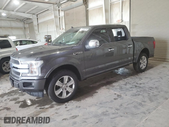 2019 Ford F-150 XL with VIN 1FTEW1E4XKFA80042, listed as a Copart auction lot 59548775 with 119,647 mi miles and Salvage title. Bid and sale history available at DreamBid. Image 1.