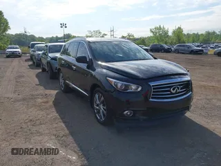 2014 Infiniti QX60 with VIN 5N1AL0MM9EC525598, listed as a IAAI auction lot 42212187 with 146,256 mi miles. Bid and sale history available at carsss.com. Image 1.