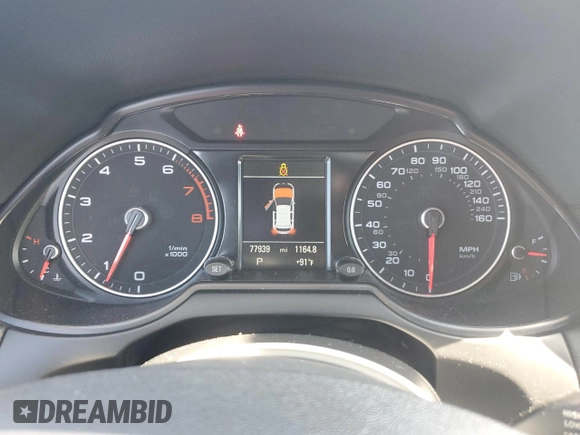 2015 Audi Q5 Premium Plus with VIN WA1LFAFP7FA109705, listed as a Copart auction lot 61877535 with 77,939 mi miles and Salvage title. Bid and sale history available at DreamBid. Image 9.
