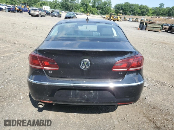2013 Volkswagen CC VR6 Lux with VIN WVWHU7AN3DE504707, listed as a Copart auction lot 61265024 with 0 mi miles and Salvage Title. Bid and sale history available at carsss.com. Image 6.