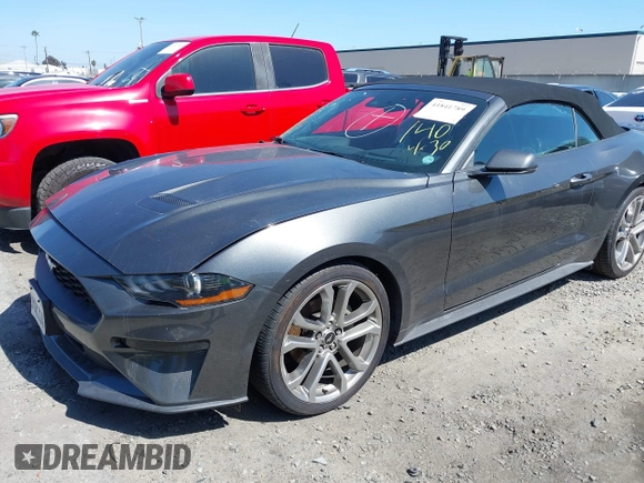 2020 Ford Mustang EcoBoost with VIN 1FATP8UH4L5130500, listed as a IAAI auction lot 41841789 with 1 mi miles. Bid and sale history available at carsss.com. Image 17.