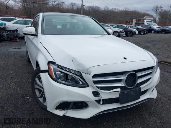 2015 Mercedes-Benz C-Class C 300 Luxury with VIN 55SWF4KBXFU052095, listed as a IAAI auction lot 41792142 with 104,177 mi miles. Bid and sale history available at carsss.com. Image 6.