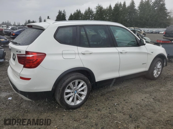 2016 BMW X3 xDrive28i with VIN 5UXWX9C54G0D76844, listed as a Copart auction lot 52458505 with 79,221 mi miles and Salvage Title. Bid and sale history available at carsss.com. Image 3.