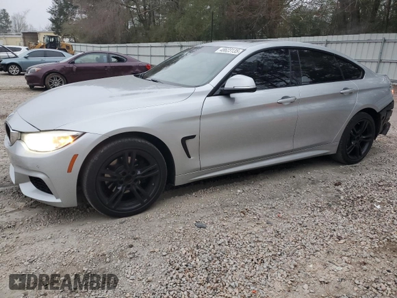 2015 BMW 4 Series 428i xDrive with VIN WBA4C9C54FG135273, listed as a Copart auction lot 48623135 with 202,238 mi miles and Salvage Title. Bid and sale history available at DreamBid. Image 1.