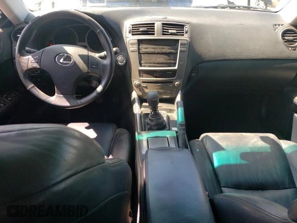 2008 Lexus IS 250 with VIN JTHBK262982067587, listed as a Copart auction lot 55614715 with 125,368 mi miles and Salvage title. Bid and sale history available at DreamBid. Image 8.