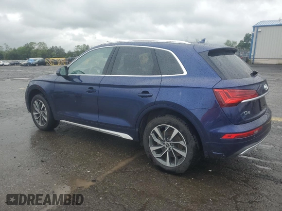 2021 Audi Q5 Premium z VIN WA1AAAFY4M2002990, wystawiony jako Copart lot #57480875 z przebiegiem 55 171 mil mil oraz Szkoda całkowita • Salvage title. Historia ofert i sprzedaży dostępna na DreamBid. Obrazek 2.