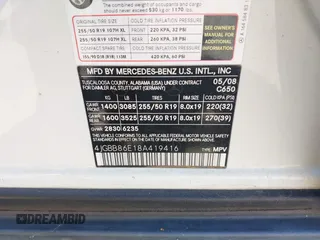 2008 Mercedes-Benz M 350 z VIN 4JGBB86E18A419416, wystawiony jako IAAI lot #42140361 z przebiegiem 257 125 mil mil oraz . Historia ofert i sprzedaży dostępna na DreamBid. Obrazek 9.