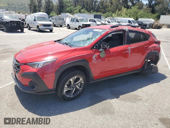 2024 Subaru Crosstrek Premium with VIN JF2GUADC2RH352378, listed as a Copart auction lot 57314525 with Not provided miles and Salvage title. Bid and sale history available at DreamBid. Image 1.