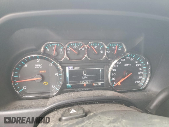 2015 Chevrolet Silverado 1500 LT with VIN 1GCVKREC1FZ260855, listed as a Copart auction lot 50956085 with 155,403 mi miles and Salvage Title. Bid and sale history available at carsss.com. Image 9.