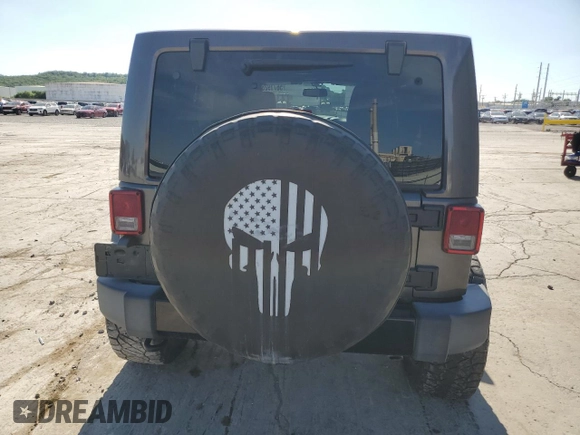 2017 Jeep Wrangler Unlimited Sahara with VIN 1C4BJWEG0HL727423, listed as a Copart auction lot 56719285 with 62,965 mi miles and Salvage title. Bid and sale history available at DreamBid. Image 6.