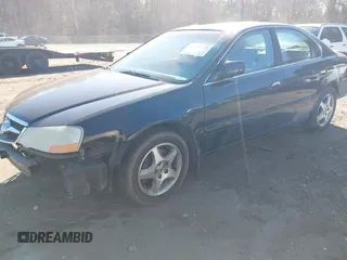 2003 Acura TL with VIN 19UUA56663A018784, listed as a IAAI auction lot 41407138 with 123,999 mi miles. Bid and sale history available at carsss.com. Image 2.