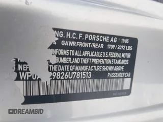 2006 Porsche Cayman S с VIN WP0AB29826U781513, выставлен на аукционе IAAI как лот 42634933 с пробегом 99 237 миль миль и . История ставок и продаж доступна на DreamBid. Изображение 17.