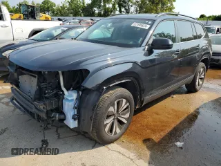 2024 Volkswagen Atlas SE z VIN 1V2DR2CA4RC515438, wystawiony jako Copart lot #62598824 z przebiegiem 17 273 mil mil oraz Szkoda całkowita • Salvage title. Historia ofert i sprzedaży dostępna na DreamBid. Obrazek 1.