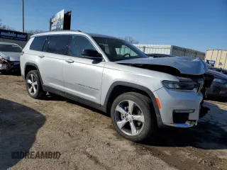 2021 Jeep Grand Cherokee Limited with VIN 1C4RJKBG5M8118501, listed as a Copart auction lot 42408115 with 117,939 mi miles and Salvage Title. Bid and sale history available at DreamBid. Image 4.