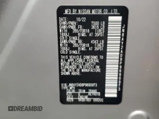 2023 Nissan Armada SV with VIN JN8AY2AD8P9690973, listed as a Copart auction lot 41570965 with 41,414 mi miles and Salvage title. Bid and sale history available at DreamBid. Image 13.