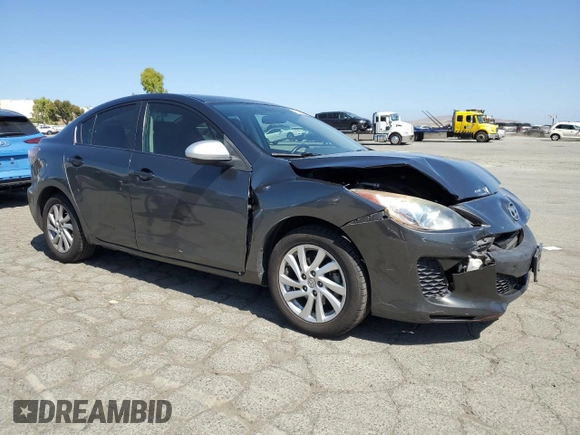 2012 Mazda 3 i Grand Touring with VIN JM1BL1W8XC1642842, listed as a Copart auction lot 57833245 with 104,914 mi miles and Salvage title. Bid and sale history available at DreamBid. Image 4.
