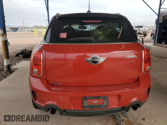 2013 MINI Countryman S z VIN WMWZC3C51DWP24514, wystawiony jako Copart lot #50951945 z przebiegiem 156 156 mil mil oraz Szkoda całkowita • Salvage title. Historia ofert i sprzedaży dostępna na DreamBid. Obrazek 6.