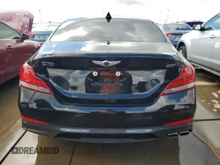 2020 Genesis G70 2.0T with VIN KMTG64LA4LU059933, listed as a Copart auction lot 73786014 with 0 mi miles and Non Repairable. Bid and sale history available at carsss.com. Image 6.