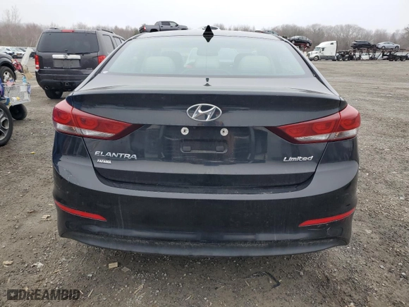 2017 Hyundai Elantra Limited with VIN 5NPD84LF0HH067505, listed as a Copart auction lot 47958715 with 67,824 mi miles and Salvage Title. Bid and sale history available at carsss.com. Image 6.