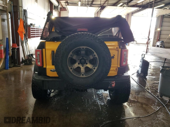 2021 Ford Bronco with VIN 1FMEE5DH6MLA64578, listed as a Copart auction lot 86190584 with 75,313 mi miles and Salvage Title. Bid and sale history available at carsss.com. Image 6.