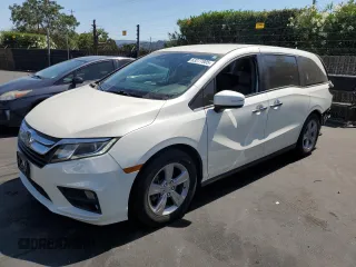 2019 Honda Odyssey EX with VIN 5FNRL6H57KB035253, listed as a Copart auction lot 63277005 with 64,525 mi miles and Salvage title. Bid and sale history available at DreamBid. Image 1.