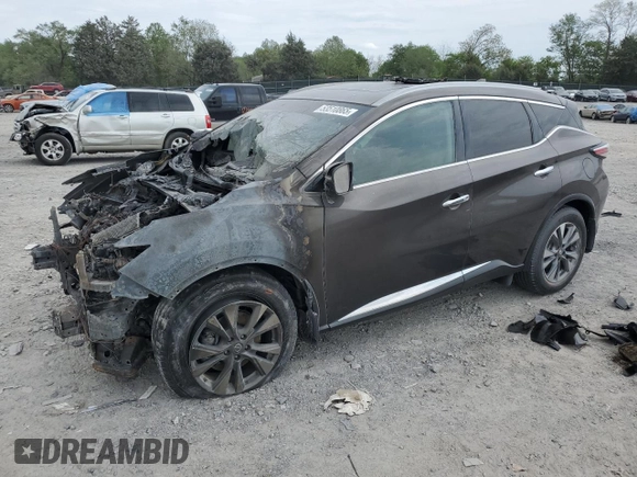 2016 Nissan Murano SL z VIN 5N1AZ2MG2GN141044, wystawiony jako Copart lot #53510865 z przebiegiem Nie podano mil oraz Szkoda całkowita • Salvage title. Historia ofert i sprzedaży dostępna na DreamBid. Obrazek 1.