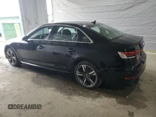 2017 Audi A4 Premium Plus with VIN WAUENAF44HN009318, listed as a Copart auction lot 57634515 with 53,636 mi miles and Salvage title. Bid and sale history available at DreamBid. Image 2.