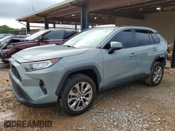 2021 Toyota RAV4 XLE Premium with VIN 2T3C1RFV5MW122775, listed as a Copart auction lot 53689075 with 69,358 mi miles and Salvage title. Bid and sale history available at DreamBid. Image 1.
