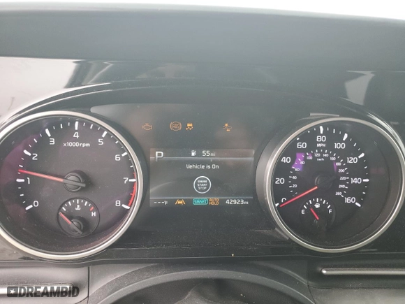 2022 Kia Carnival EX with VIN KNDNC5H33N6095473, listed as a Copart auction lot 72196364 with 42,923 mi miles and Salvage Title. Bid and sale history available at carsss.com. Image 9.
