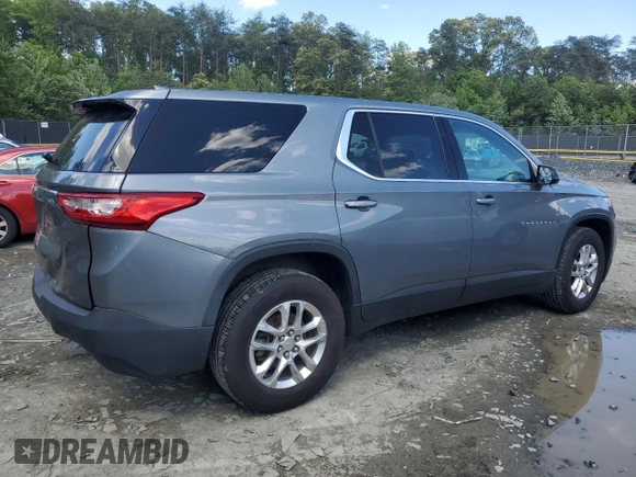 2018 Chevrolet Traverse LS with VIN 1GNERFKW9JJ276499, listed as a Copart auction lot 56007095 with 69,202 mi miles and Salvage title. Bid and sale history available at DreamBid. Image 3.