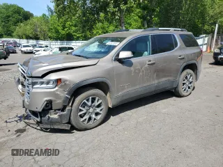 2023 GMC Acadia SLT with VIN 1GKKNULS6PZ138795, listed as a Copart auction lot 56053565 with 27,062 mi miles and Salvage title. Bid and sale history available at DreamBid. Image 1.