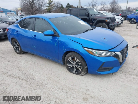2021 Nissan Sentra SV with VIN 3N1AB8CV3MY235916, listed as a IAAI auction lot 41511614 with 73,079 mi miles and . Bid and sale history available at DreamBid. Image 1.