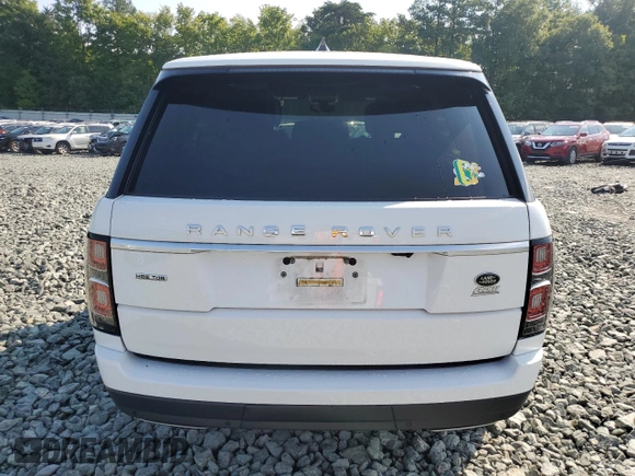 2018 Land Rover Range Rover HSE with VIN SALGS2RK6JA505795, listed as a Copart auction lot 65887004 with 24,926 mi miles and Salvage title. Bid and sale history available at DreamBid. Image 6.
