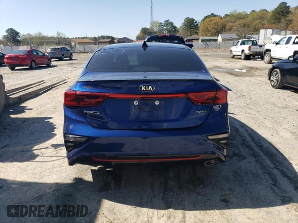 2021 Kia Forte GT-Line with VIN 3KPF34AD0ME278257, listed as a Copart auction lot 52082515 with 41,965 mi miles and Salvage Title. Bid and sale history available at carsss.com. Image 6.