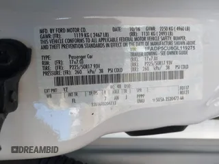 2016 Ford C-Max SEL z VIN 1FADP5CU8GL119275, wystawiony jako IAAI lot #41878985 z przebiegiem 39 580 mil mil oraz . Historia ofert i sprzedaży dostępna na DreamBid. Obrazek 9.