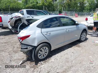 2022 Hyundai Accent SE with VIN 3KPC24A65NE174288, listed as a IAAI auction lot 39840101 with 46,506 mi miles. Bid and sale history available at carsss.com. Image 4.