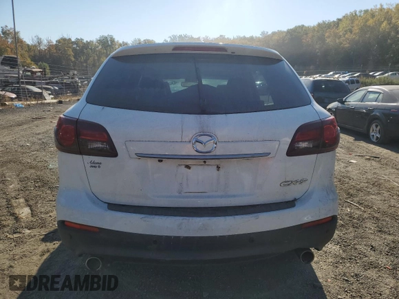 2014 Mazda CX-9 Grand Touring with VIN JM3TB2DVXE0428620, listed as a Copart auction lot 76683064 with 0 mi miles and Salvage Title. Bid and sale history available at carsss.com. Image 6.